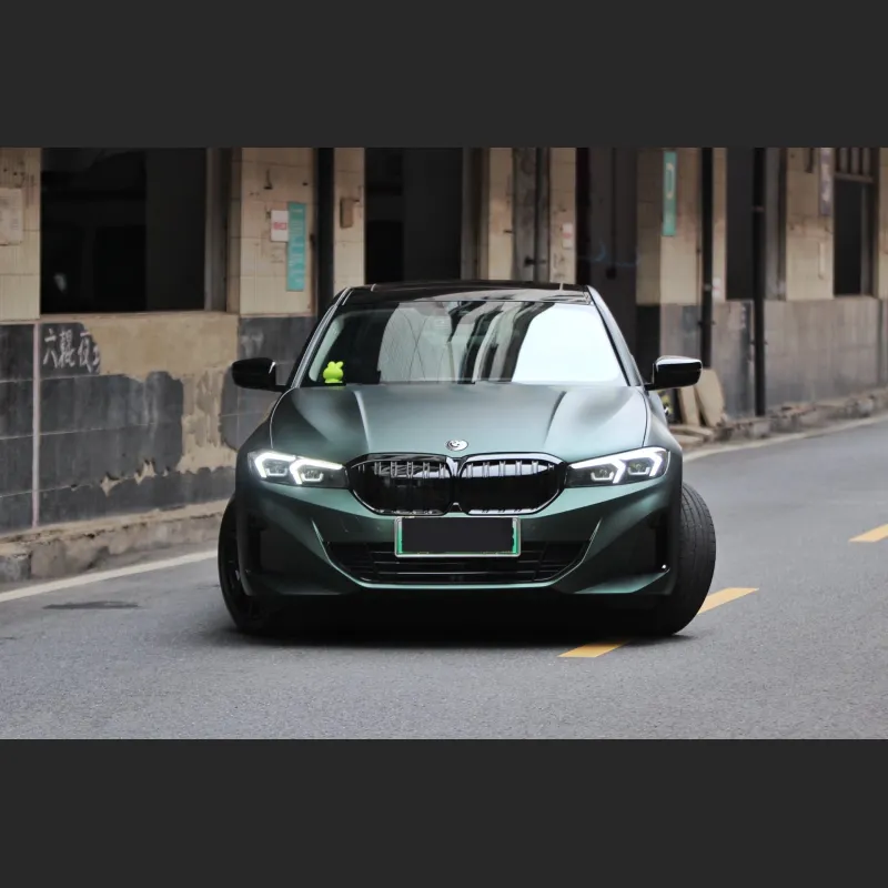 Ravoony Plus Matte Emerald Green Car Vinyl Wrap BMW I3 Wrap
