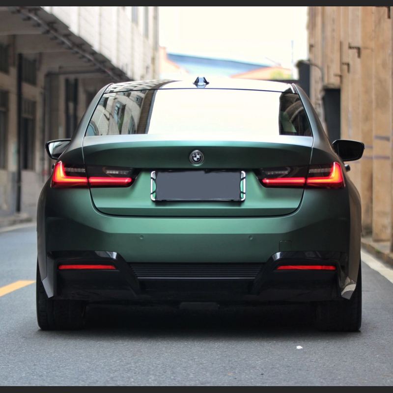 Ravoony Plus Matte Emerald Green Car Vinyl Wrap BMW I3 Wrap
