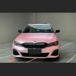 Ravoony Plus Pure Metal Cherry Pink Car Vinyl Wrap BMW 3 Series Wrap 