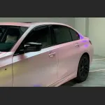 Ravoony Plus Pure Metal Cherry Pink Car Vinyl Wrap BMW 3 Series Wrap 