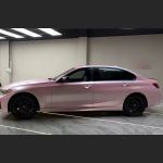 Ravoony Plus Pure Metal Cherry Pink Car Vinyl Wrap BMW 3 Series Wrap 
