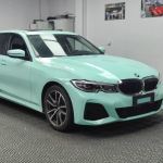 Ravoony Plus Glossy Cragginess Green Car Vinyl Wrap BMW 320Li Wrap