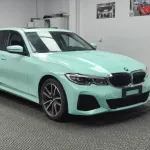 Ravoony Plus Glossy Cragginess Green Car Vinyl Wrap BMW 320Li Wrap