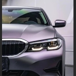 Ravoony Plus NIO Matte Capri Purple Grey Car Vinyl Wrap BMW 3 Series Wrap