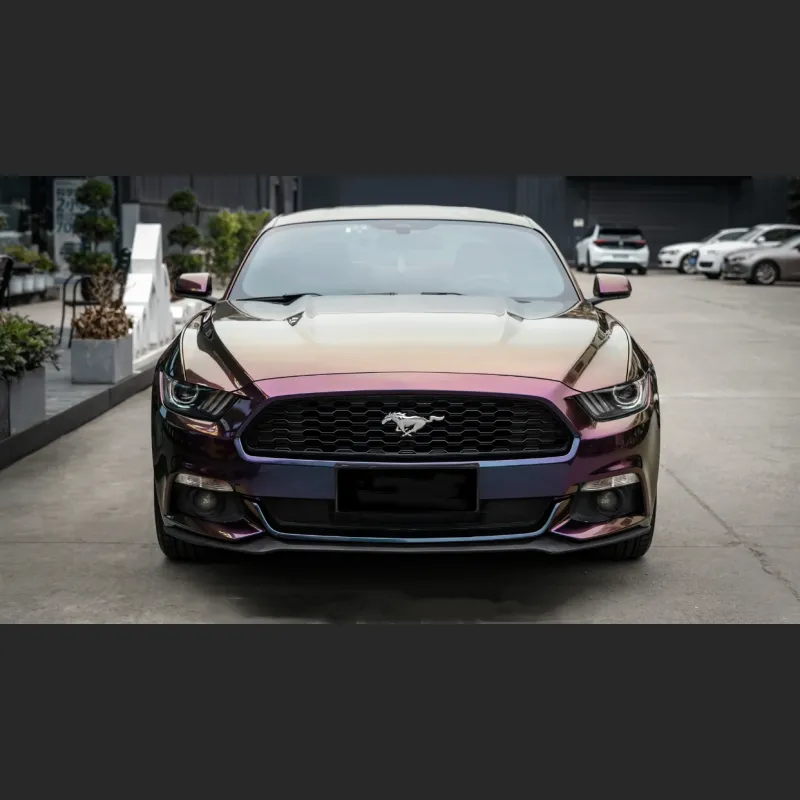 Ravoony Plus Gloss Flowing Phantom Purple Chameleon Wrap Mustang Wrap