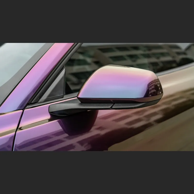 Ravoony Plus Gloss Flowing Phantom Purple Chameleon Wrap Mustang Wrap