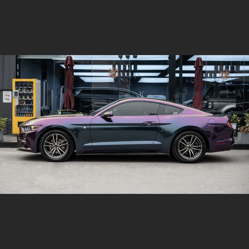 Ravoony Plus Gloss Flowing Phantom Purple Chameleon Wrap Mustang Wrap