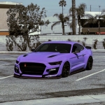  Ravoony Plus Glossy Lavender Purple Car Wrap Purple Wrapped Mustang