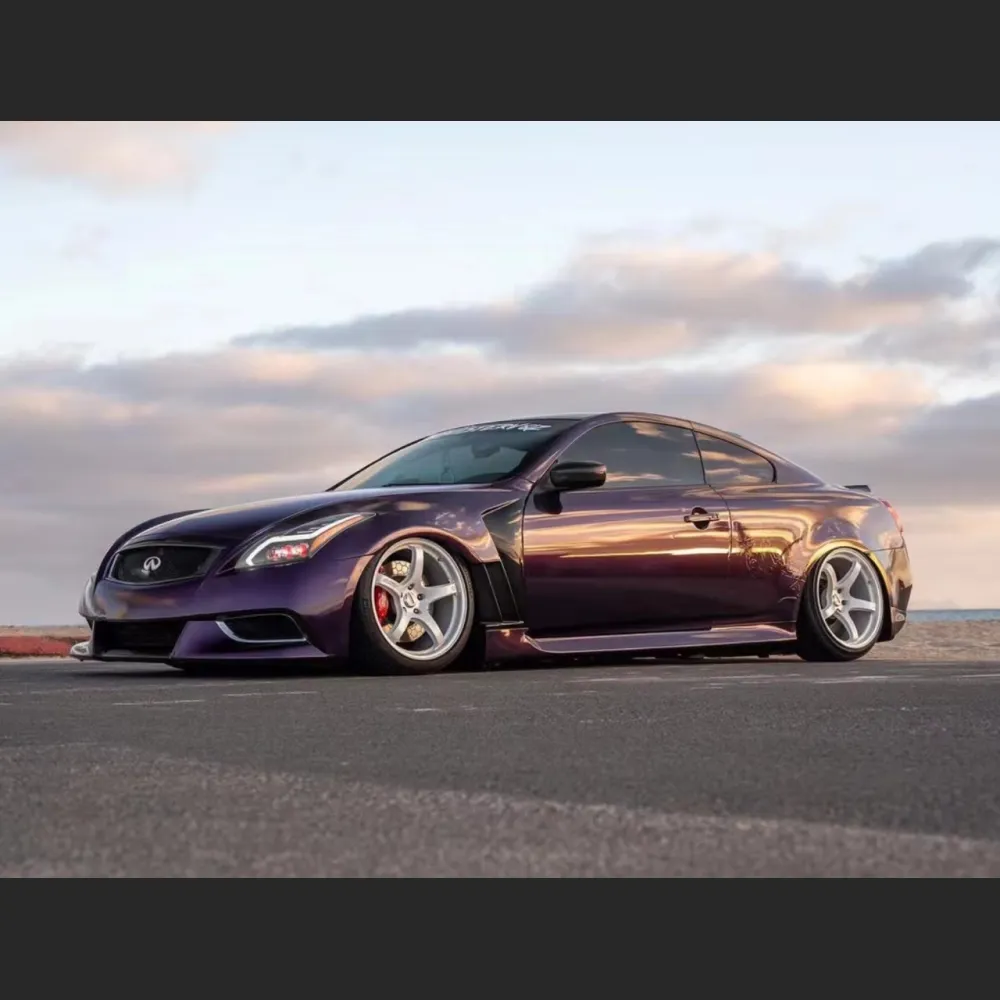 Ravoony Plus Gloss Midnight Purple Car Vinyl Wrap G37 Wrap 