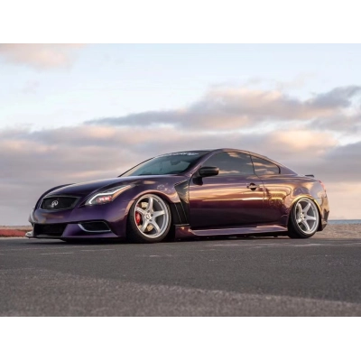 Ravoony Plus Gloss Midnight Purple Car Vinyl Wrap G37 Wrap  02