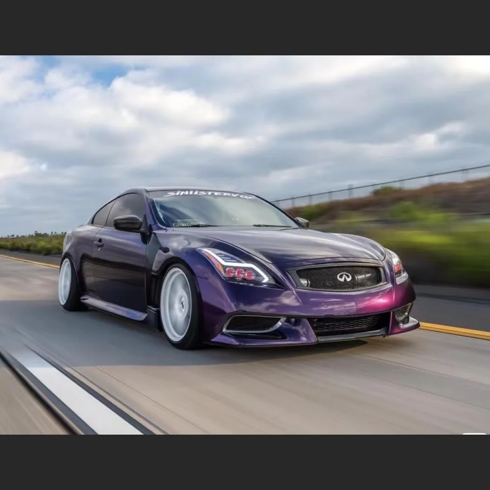 Ravoony Plus Gloss Midnight Purple Car Vinyl Wrap G37 Wrap 