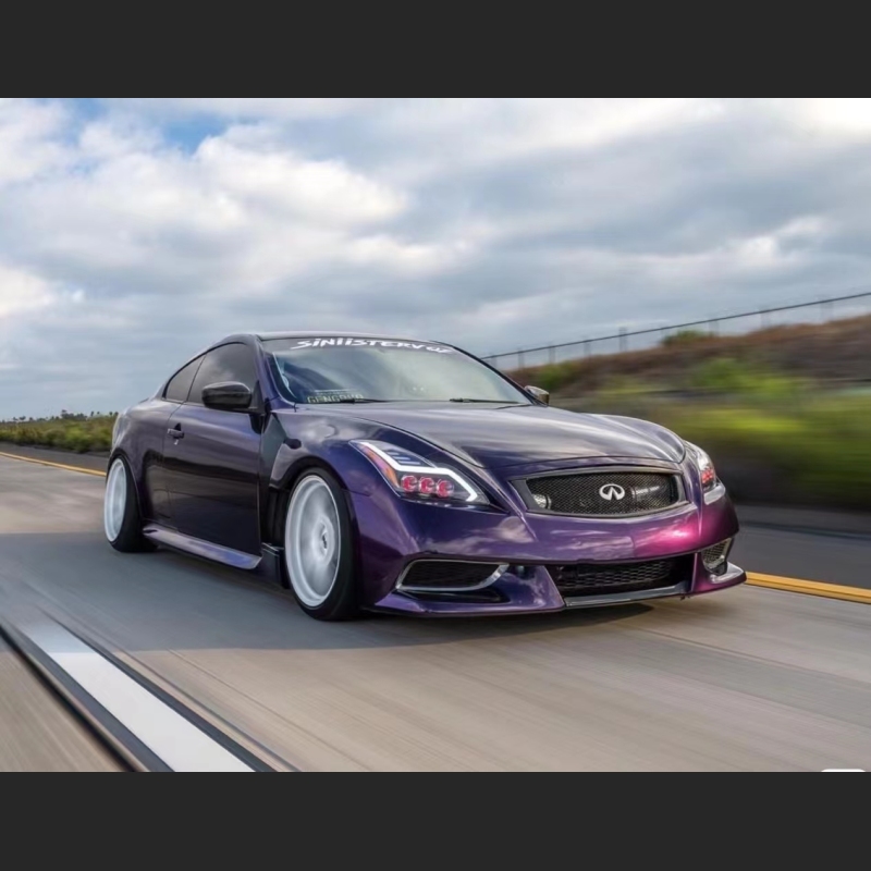 Ravoony Plus Gloss Midnight Purple Car Vinyl Wrap G37 Wrap 