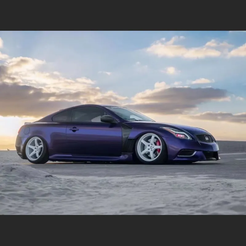 Ravoony Plus Gloss Midnight Purple Car Vinyl Wrap G37 Wrap 