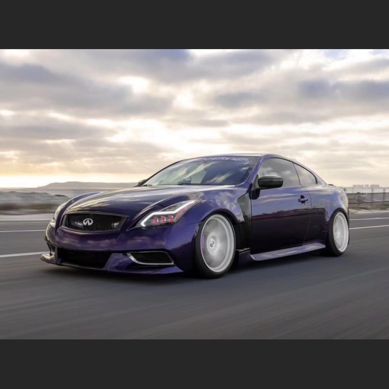 Ravoony Plus Gloss Midnight Purple Car Vinyl Wrap G37 Wrap 