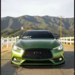 Ravoony Plus Metallic Mamba Green Car Vinyl Wrap Q60 Wrap