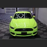 Ravoony Plus Gloss Apple Green Car Wrap Green Wrapped Mustang