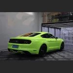 Ravoony Plus Gloss Apple Green Car Wrap Green Wrapped Mustang