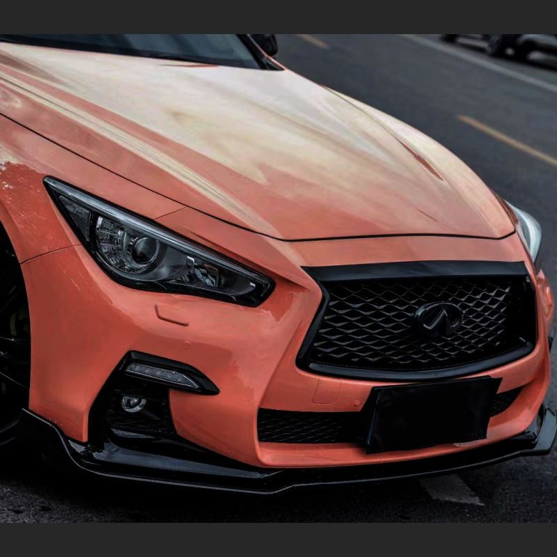 Ravoony Plus Glossy Paggy Pink Car Vinyl Wrap Q50 Wrap