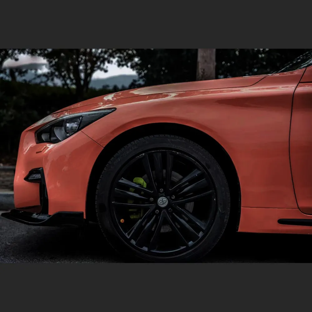 Ravoony Plus Glossy Paggy Pink Car Vinyl Wrap Q50 Wrap