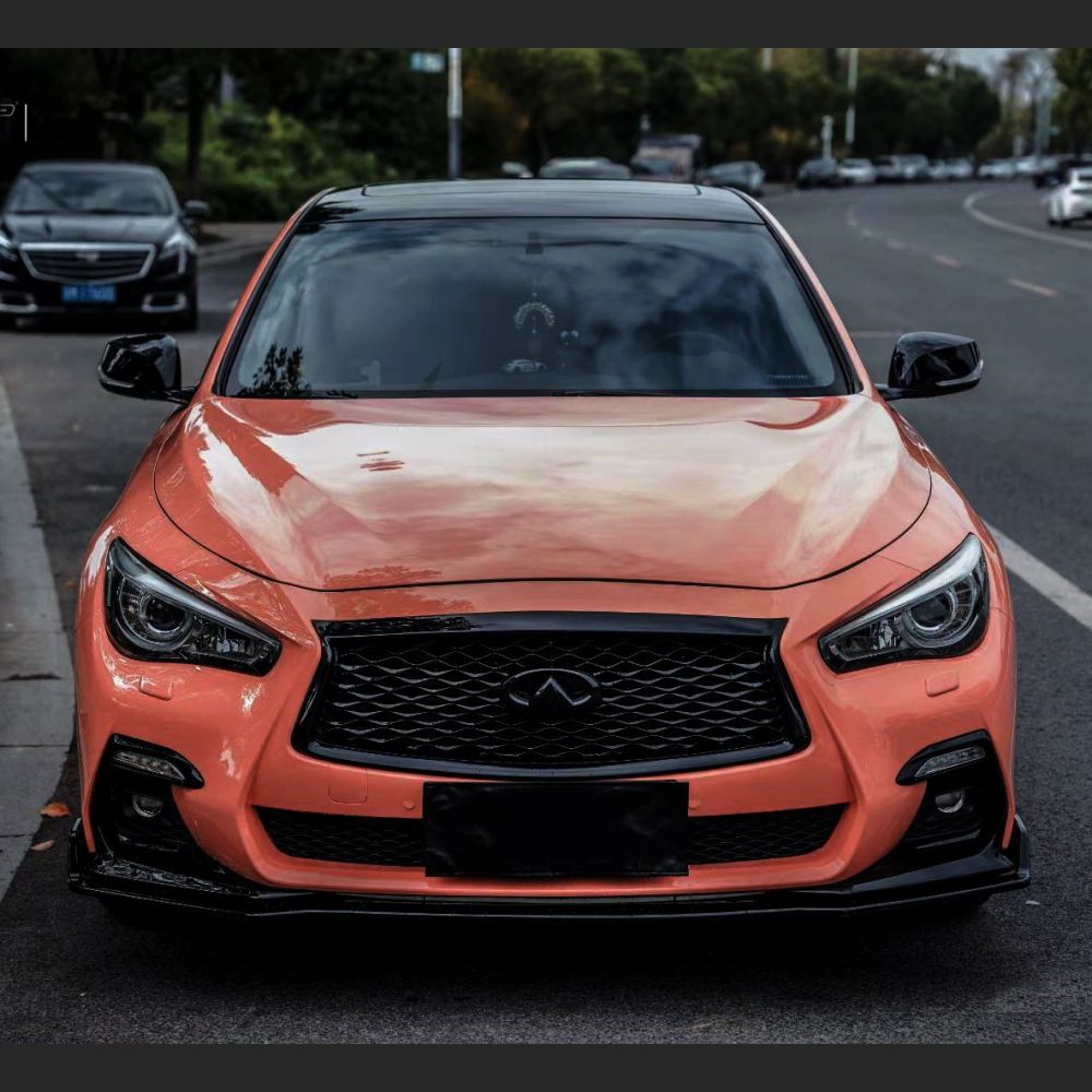 Ravoony Plus Glossy Paggy Pink Car Vinyl Wrap Q50 Wrap