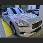 Ravoony Plus Twin Candy Grey Red Color Fliper Car Wrap Q50 Wrap 