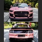  Ravoony Plus Glossy Crystal Peach Pink Car Vinyl Wrap Ford Mustang Wrap