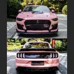  Ravoony Plus Glossy Crystal Peach Pink Car Vinyl Wrap Ford Mustang Wrap