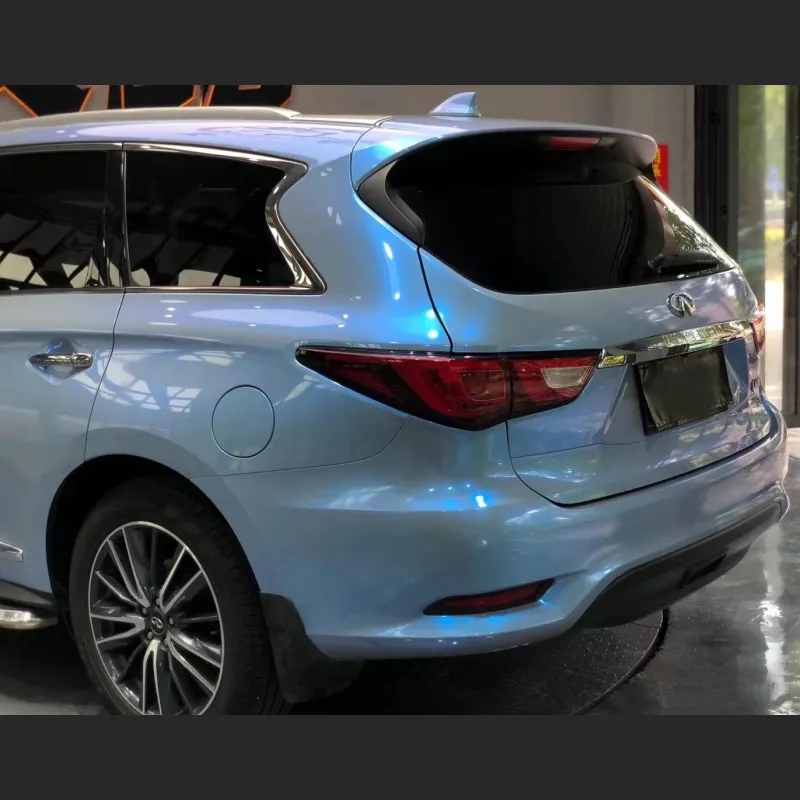 Ravoony Plus Fancy Rock Grey Color Fliper Car Wrap QX60 Wrap