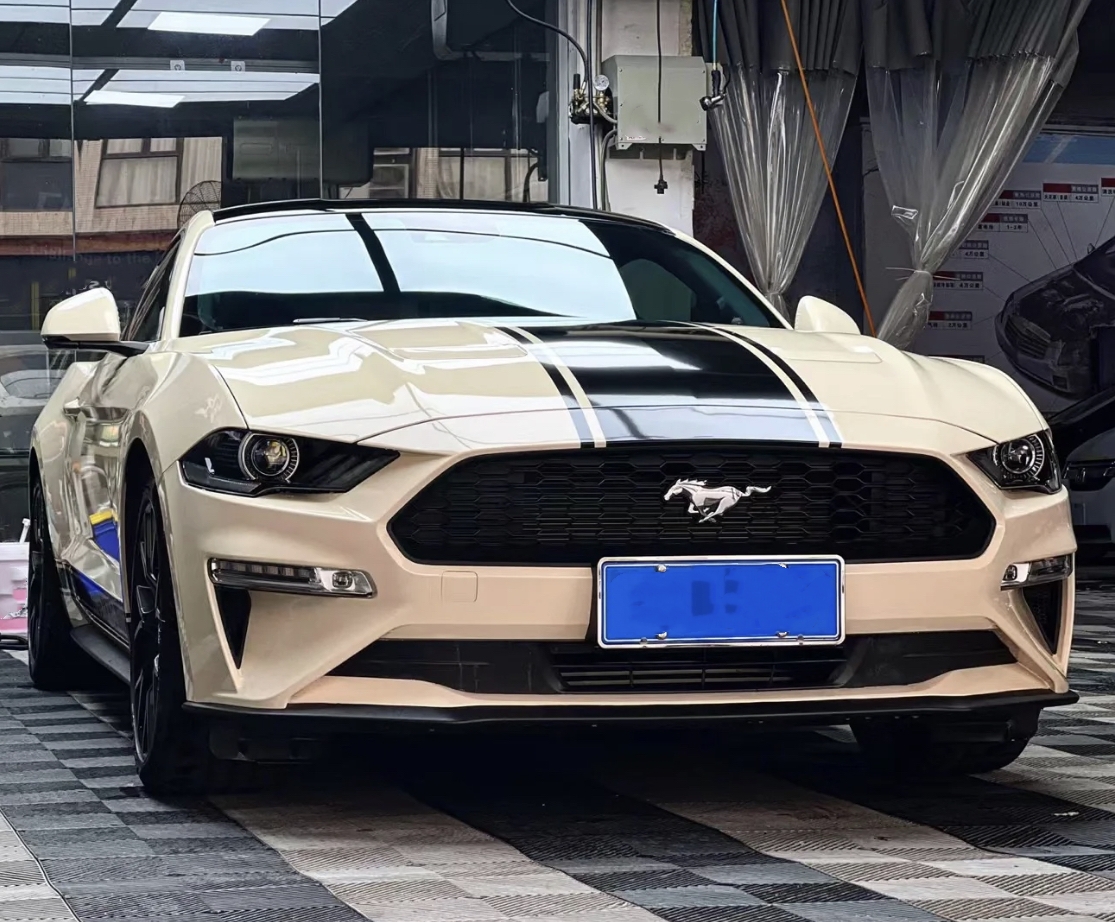 Ravoony Plus Khaki Milan Car Vinyl Wrap Ford Mustang Wrap