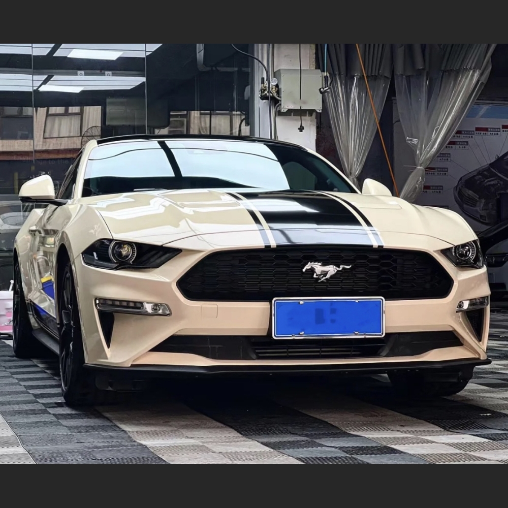 Ravoony Plus Khaki Milan Car Vinyl Wrap Ford Mustang Wrap