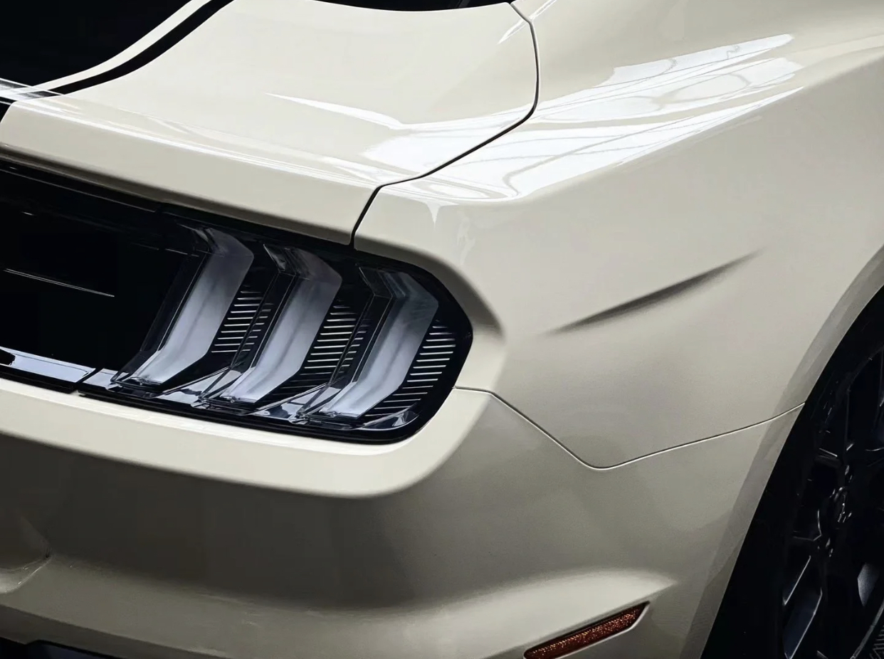 Ravoony Plus Khaki Milan Car Vinyl Wrap Ford Mustang Wrap