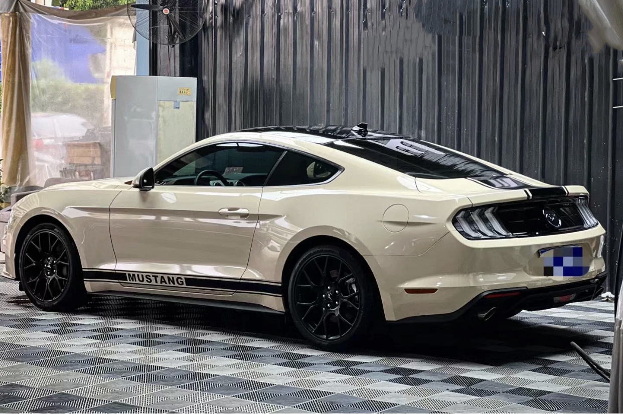 Ravoony Plus Khaki Milan Car Vinyl Wrap Ford Mustang Wrap