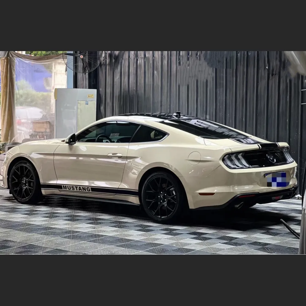 Ravoony Plus Khaki Milan Car Vinyl Wrap Ford Mustang Wrap