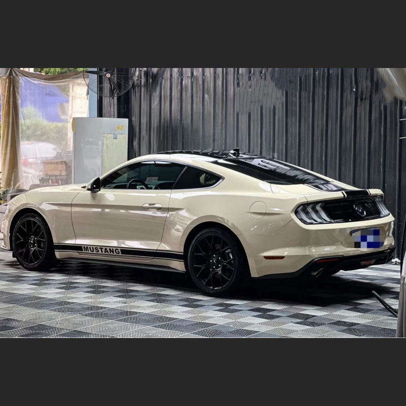 Ravoony Plus Khaki Milan Car Vinyl Wrap Ford Mustang Wrap