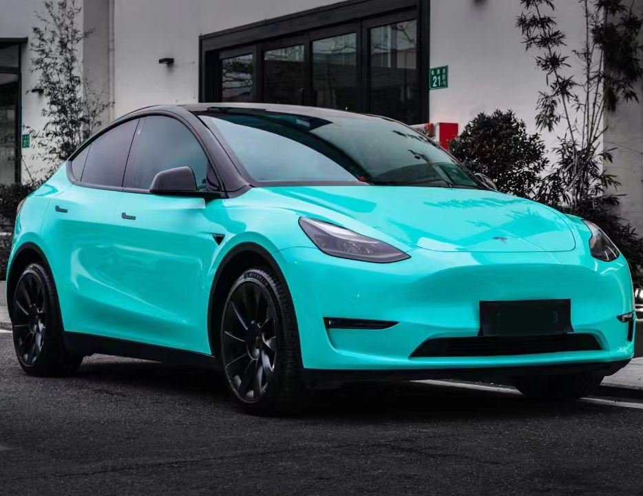 Glossy Tiffany Car Vinyl Wrap