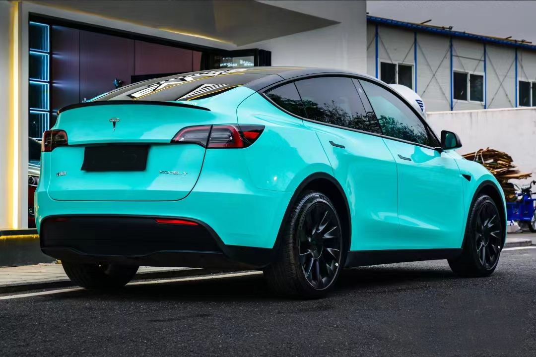 Glossy Tiffany Car Vinyl Wrap