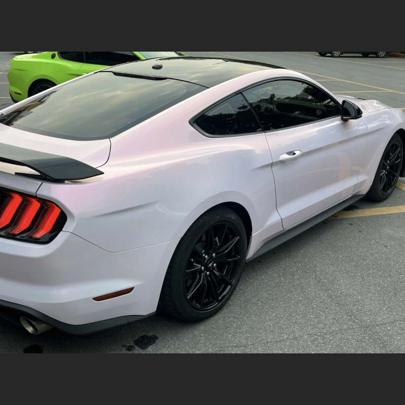 Ravoony Plus PET Flower Pink Car Wrap Mustang Wrap