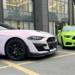 Ravoony Plus PET Flower Pink Car Wrap Mustang Wrap