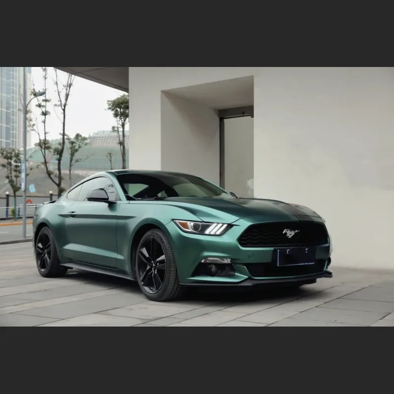 Ravoony Plus Pure Metal Emerald Green Car Wrap Mustang Wrap