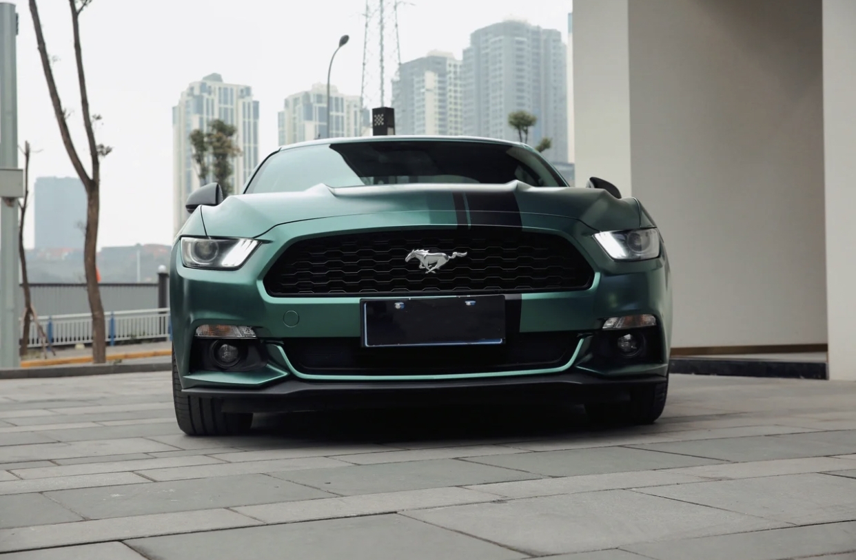 Ravoony Plus Pure Metal Emerald Green Car Wrap Mustang Wrap