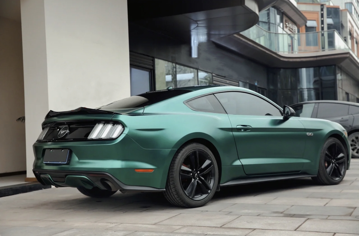 Ravoony Plus Pure Metal Emerald Green Car Wrap Mustang Wrap