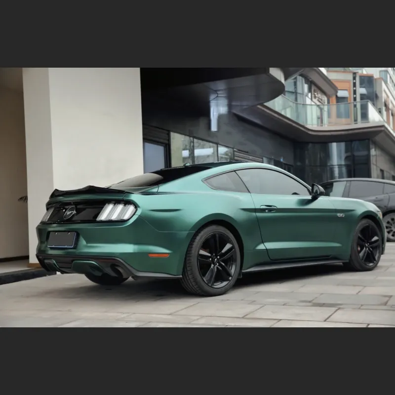 Ravoony Plus Pure Metal Emerald Green Car Wrap Mustang Wrap