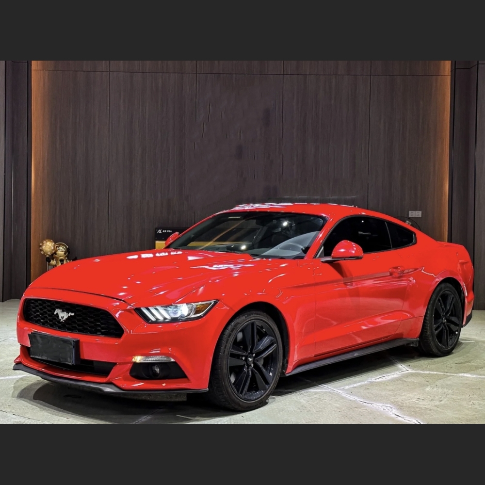 Ravoony Plus Glossy Crystal Ferrari Red Vinyl Car Wrap Mustang Wrap