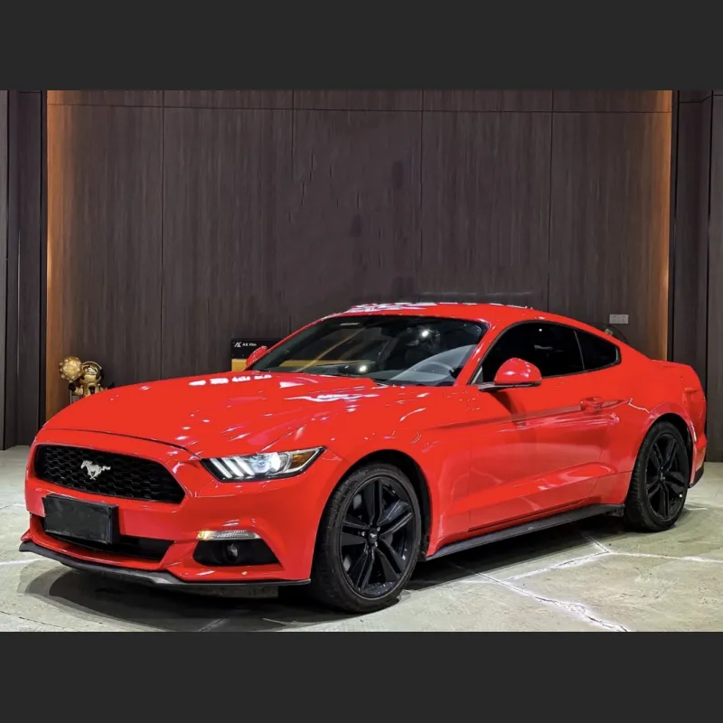 Ravoony Plus Glossy Crystal Ferrari Red Vinyl Car Wrap Mustang Wrap