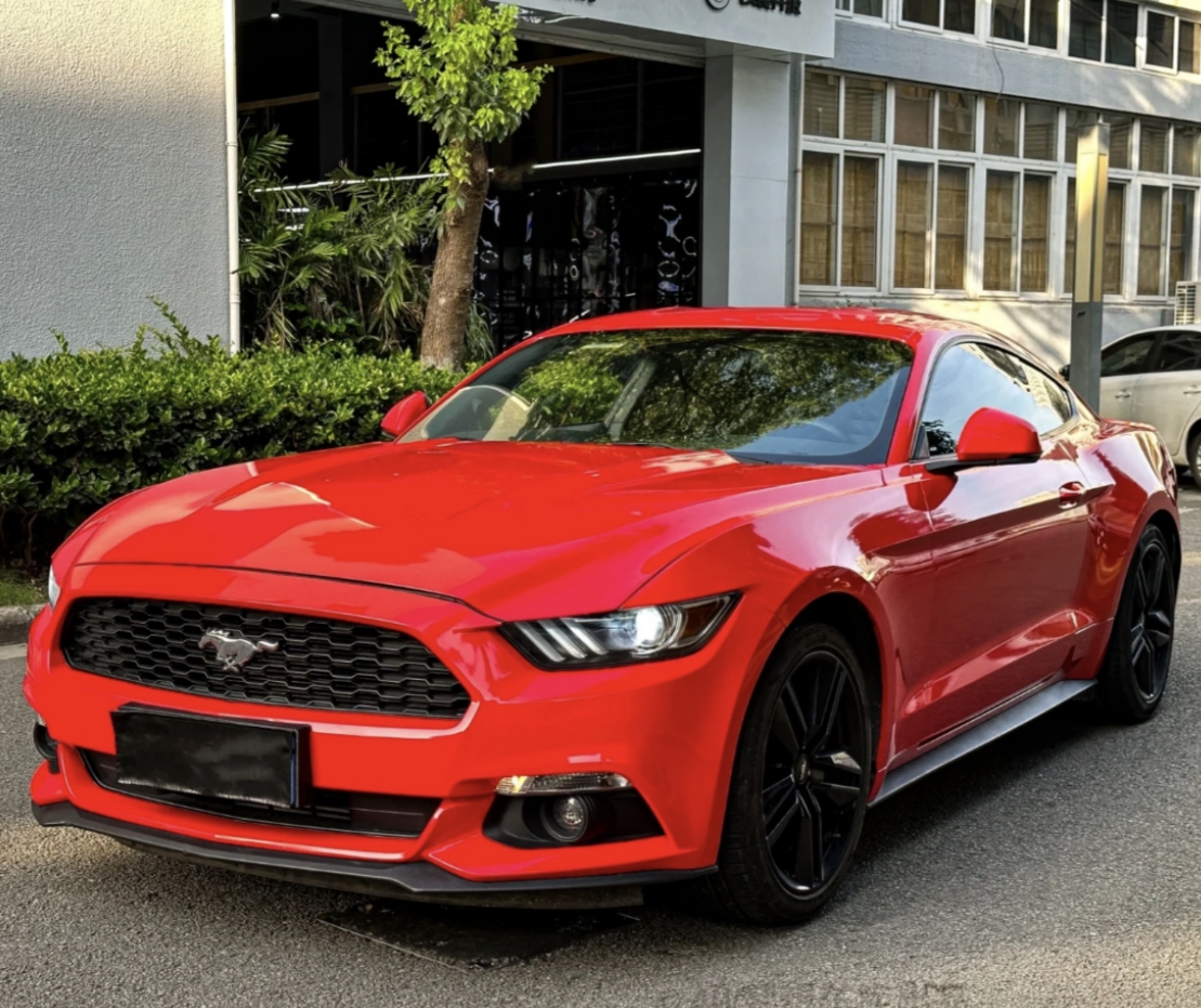 Ravoony Plus Glossy Crystal Ferrari Red Vinyl Car Wrap Mustang Wrap