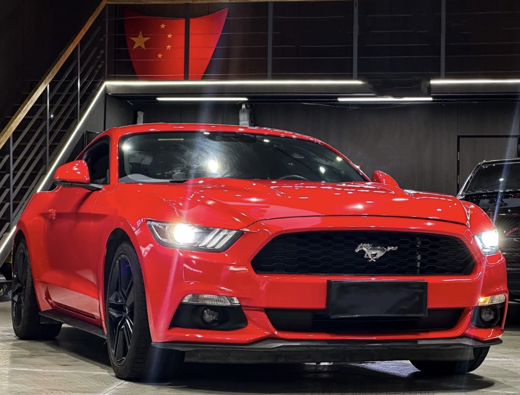 Ravoony Plus Glossy Crystal Ferrari Red Vinyl Car Wrap Mustang Wrap