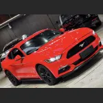Ravoony Plus Glossy Crystal Ferrari Red Vinyl Car Wrap Mustang Wrap