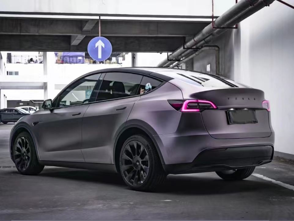 Ravoony Plus NIO Matte Capri Purple Grey Car Vinyl Wrap