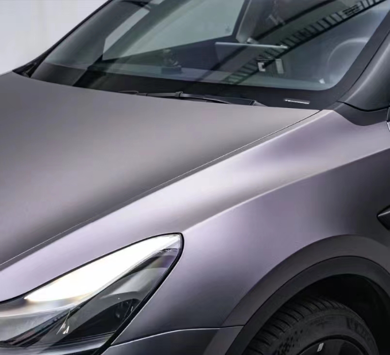 Ravoony Plus NIO Matte Capri Purple Grey Car Vinyl Wrap