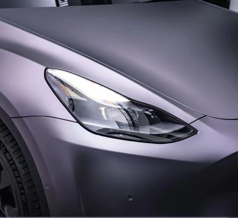 Ravoony Plus NIO Matte Capri Purple Grey Car Vinyl Wrap